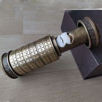 Birthday Valentine Gift Box Cylinder Lockbox Da Vinci Code Alphabet Locks Storage Lock Box Letter Password Combination Lock