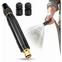 1PCS Metal High Pressure Car Wash Nozzle with Adapter Kit Multifunctional Powerful Water Spray Gun for Car Yard Pet Cleaning