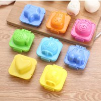 6/8pcs Cartoon DIY Boiled Egg Mold Rice Ball Mold Bento Maker Sushi Tools Random Color Kitchen Accessories Kitchen Gadgets