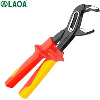 LAOA Insulated Water Pump Wrench 10 Inch Large Nose Powerful Adjustable Pipe Pliers CR-V Electrician Tool