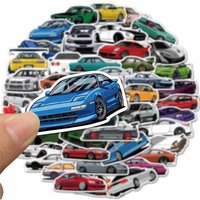 50pcs JDM Retrofit Racing Car Graffiti Stickers Laptop Guitar Suitcase Motorcycle Phone Sticker Decorative Toy for Kids
