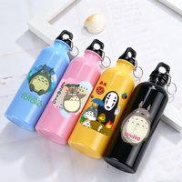 500ML Totoro Men Water Cup Woman Anime Leak Proof Water Bottle Fashion Aluminum Large Capacity Sports Kettle Drinking Cups Gift