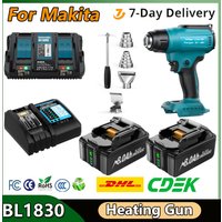 480W 18V Kabelloser Heißluftfön für Elektronik-Reparaturwerkzeuge für Makita 18V Akku zum Schrumpfen bei Handy-Reparaturen Heißluftpistole Max 720 ℃