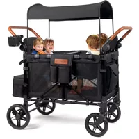 Four campervans and four outdoor trolleys