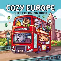 Cozy Europe Cute Coloring Book for Adults - Stress Relief Art Drawing Book, Perfect Gift Party & Birthday