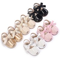 Baby Shoes Summer Baby Boy Girl Shoes Toddler Flats Sandals Soft Sole Anti-Slip Bowknot Crib First Walker Shoes
