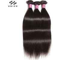 UNICE HAIR 30 Inch Brazilian Bone Straight Hair Bundles 100% Human Hair Weave Bundles Straight Virgin Human Hair 1/3/4 Bundles