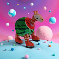 Italian Brainrot Plush Toys Halloween Cosplay Soft Watermelon Giraff Stuffed Animals Dolls Tung Tung Tung Monkey Birthday Gift
