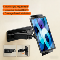 OUTMIX Wall Mount Tablet Stand 360° Adjustable Tablet Kindle Holder for 4-13 inch Device For Warehouse Bathroom Kitchen Foldable
