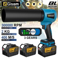 Gisam 3000W Bezszczotkowy Elektryczny Turbo Dmuchawa Jet Fan 400M/S 300000RPM Ręczne Narzędzie do Odkurzania Liści i Kurzu na Baterię Makita 18V