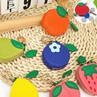 Wallet Fruit Shaped Keychain Door Lock No Card Earphones Anti Loss and Anti Drop Fashion Keychain Pendant Accessories Gifts