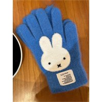 AliExpress Miffy Cute Winter Glove Cartoon Anime Warm Cold Proof Knitting Wool Thicken Cycling Simple Anime Plush Glove Toys for Girl Gifts