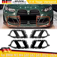 Glänzend Schwarzer Frontstoßstangen-Luftkanal-Ersatz für BMW M3 M4 G80 G81 G82 G83 2021~2024 Auto-Frontstoßstangen-Lüftungsabdeckung