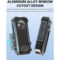 Insta360 X3 Aluminum Cage with Cold Shoe Mount Durable Metal Housing Frame for Vlogging Outdoor Shooting Accessories