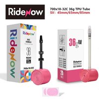 AliExpress NONE Ridenow Upgraded Metal Nozzle 700c Tpu Inner Tube External Thread Tube 700x18-32c Road Bike Removable Valve Cores Inner Tire