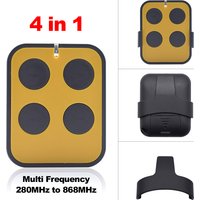 Duplicateur de télécommande de portail, ouvre-porte de garage Multifrequency, émetteur porte-clés 4 en 1, code roulant 280-868MHz 433.92MHz Compatible avec Nice CAME CLEMSA PUJOL SOMFY RTS et autres