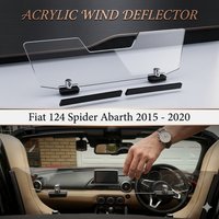 New Acrylic Wind Blocker For Fiat 124 Spider Abarth 2015-2020Clear Windscreen Deflector Reduces Cabin Turbulence & Wind Noise