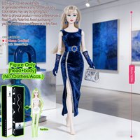 1/6 Scale BJD MJD 12.6" Supermodel Doll, Realistic Hair & Makeup, Ball-Jointed Movable Body, Adult Figure (No Clothes)