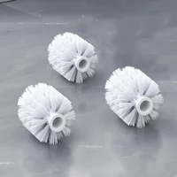 1/3 PCS Replacement Cleaning Toilet Brush Head Hold for Bathroom Tool White