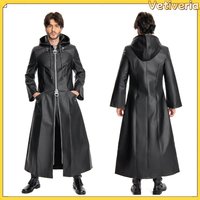 Organization XIII Kingdom Cos Hearts Cosplay Costumes Office Cosplay Outfits Trench Coat Adult Men Halloween Carnival Suit
