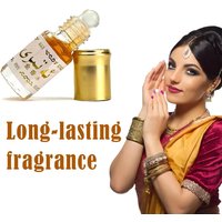 Arabian Perfume Oil Roll On Portable Long Lasting Scent for Men Women Middle East Gold Roll On Perfume Oil Portable Fragrance