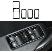 Car Window Lift Switch Panel. Carbon Fiber Interior Sticker. For Volkswagen Polo V 6R/6C (2009-2016) Trim Accessories