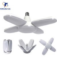 The New 60W Foldable Fan Blade LED Pendant Lights No Flicker B22 E27 LED Bulb 220V 360 Degrees Angle Adjustable Ceiling Lamp