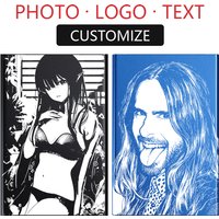 20 Sticks Sliding Metal Thick Cigarette Case Custom Photo Picture LOGO Name Customize Cigar Box Smoking Gift for Man Boyfriend