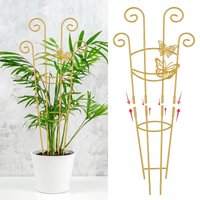1set Artistic Green Potted Plant Stand, Climbing Frame, Gardening Support Pole