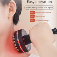 Electric Massager Meridian Massage Brush GuaSha Heating Microcurrent Anti Cellulite Beauty Scraping Infrared Heat Slimming