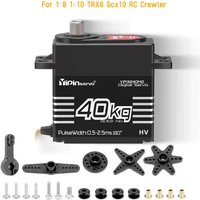 40KG Digital Servo High Torque Metal Gear IP67 Waterproof 180/270 Degree for 1:8 1:10 TRX6 Scx10 RC Crawler Car Robot YP3240MG