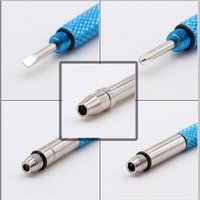 2Pcs Mini Glasses Screwdriver Keychain Set 5-in-1 Function Screwdriver Eyeglass Repair Kit for Glasses, Sunglasses