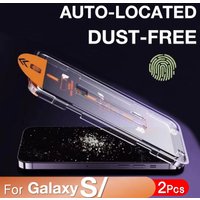 2Pcs Screen Protector Tempered Glass For Samsung Galaxy S25 S24 Ultra S23 S22 S21Plus Automatic dust removal Simple installation