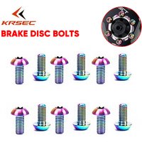 12pcs Bike Disc Screws Brake Rotor Bolts M5 Multicolour MTB Road Bicycle Disk Rotor Screws Brake Bolts for Bicycle Accessories