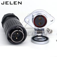 HE20 waterproof plug and socket 2 3 4 5 6 7 8 9 10 12pin Panel mount connectors, automotive connectors ip65 power cable plug