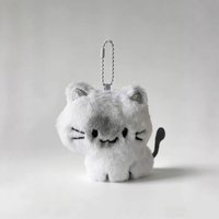 New Siamese Cat Plush Toy, Cute Kitten Doll Bag Charm & Backpack Pendant, Chubby Cat Doll Gift