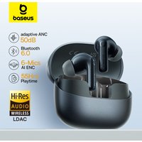 Baseus EP10 Pro ANC Earbuds Wireless Bluetooth 6.0 Earphones 50dB Realtime Adaptive Headphones 6 Mic Hi-Res LDAC IP55 Ear buds