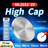 ML2032 Rechargeable 3V Lithium Button Battery 65mah For airtag Car Key Remote Control Motherboard CMOS RTC 3.3v charger CR2032