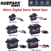 SURPASS HOBBY High Torque Digital Servo 9g 17g 25g 6kg 9kg 15kg 20kg Metal Gear for 1/8 1/10 RC Car Boat Plane Airplane Robot