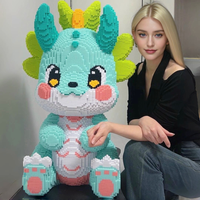 30000Pcs Dragon Baby Model Building Blocks Floor-Standing Large Ornament Year of the Dragon Building Block Gift Handmade Creative