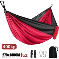 270x140cm Portable Hammocks Nylon Color Parachute Fabric Single and Double Size Outdoor Camping Hiking Garden Hammock