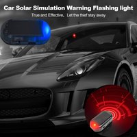 Solar Powered Car Anti-Theft Caution Lamp LED Flashing Imitation Car Fake Security Light Simulated Dummy Alarm Wireless Warning