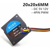 2006 5v 12v 4pin 2CM 20MM Fan 20x20x6MM Blower Fan 12000RPM Ultrathin Fan Mini Laptop Fan 4wire PWM