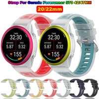 22mm 20mm Silicone Watchband For Garmin Forerunner 570 47mm/42mm 265 255 245 235 645 Watch Bracelet For Vivoactive 4 5 Strap