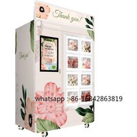 1.5 Inch Touch Screen Automatic Locker Vending Machine Refrigerated Flower Vending Machine