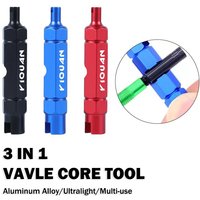 3 in 1 Multifunctional Bike Valve Core Remover Tool Ultralight MTB Wrench Spanner For Schrader and Presta Valve Extender Tool