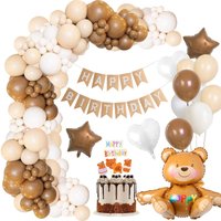 Teddy Bär Party Dekoration Für Ein Jahr Geburtstag Ballon Arch Kit Baby Dusche Geschlecht Offenbaren Junge Mädchen Teddy Bär Ballon girlande
