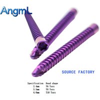 2.4/3.5/4.0 10pcs Titanium Alloy HC Locking Screw for Veterinary, Pet Implant, Pet Orthopedic Surgical Consumables, Pet Supplies
