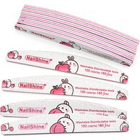 10 Pcs/Lot Professional Nail Files Buffer 100/180 Limas Manicura Block Grey Boat Gel Polishing Acrylic Sanding Nail File Kit