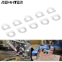 Universal 10PCS Foot Pegs Mount Kit Pins Floorboards Footrest Pads Spring Washer For Harley Dyna Touring Sportster XL Softail FL